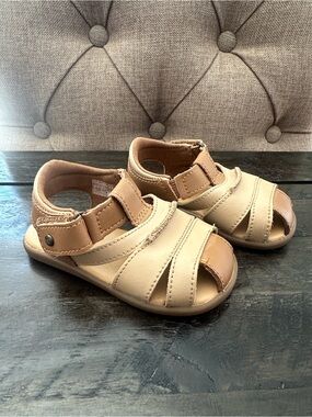 UGG Kids Tan and Cream Open-Toe Sandals